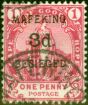 Valuable Postage Stamp from Mafeking 1900 3d on 1d Carmine SG3 Very Fine Used
