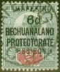 Rare Postage Stamp from Mafeking 1900 6d on 2d Green & Carmine SG8 V.F.U