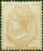 Valuable Postage Stamp from Malta 1863 1/2d Pale Buff SG3a Fine & Fresh Unused