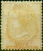 Old Postage Stamp from Malta 1863 1/2d Pale Buff SG3a Fine Unused