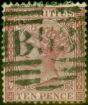 Rare Postage Stamp from Mauritius 1872 10d Maroon SG67 Good Used