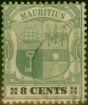 Valuable Postage Stamp Mauritius 1902 8c Green & Black-Buff SG147 Fine Used