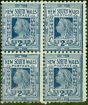 Collectible Postage Stamp N.S.W 1897 2d Deep Dull Blue SG292 Fine LMM Block of 4