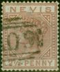 Old Postage Stamp Nevis 1882 2 1/2d Red-Brown SG28 Fine Used