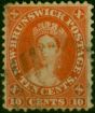 New Brunswick 1860 10c Red SG17 Good Used . Queen Victoria (1840-1901) Used Stamps