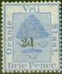 Valuable Postage Stamp from Orange Free State 1888 2d on 3d Ultramarine SG52 Fine Mtd Mint