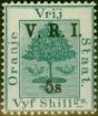 Valuable Postage Stamp Orange Free State 1900 5s on 5s Green SG111 Fine LMM