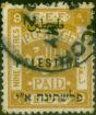 Collectible Postage Stamp Palestine 1922 9p Ochre SG87 Fine Used