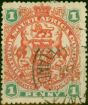 Old Postage Stamp Rhodesia 1897 1d Scarlet & Emerald SG67 Good Used