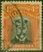 Valuable Postage Stamp from Rhodesia 1919 4d Black & Orange-Red SG261 Fine Used