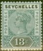 Valuable Postage Stamp from Seychelles 1892 13c Grey & Black SG13 Fine Very Lightly Mtd Mint