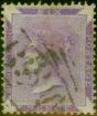Rare Postage Stamp from Sierra Leone 1865 6d Grey-Lilac SG2 Good Used