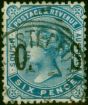 South Australia 1900 6d Blue SG085 Fine Used . Queen Victoria (1840-1901) Used Stamps