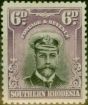 Collectible Postage Stamp Southern Rhodesia 1924 6d Black & Mauve SG7 Fine VLMM