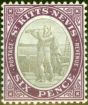 Collectible Postage Stamp from St Kitts & Nevis 1903 6d Grey-Black & Bright Purple SG6 Fine & Fresh Mtd Mint