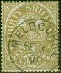 Valuable Postage Stamp Victoria 1888 £1 10s Pale Olive SG275 V.F.U C.T.O