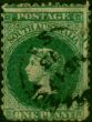 South Australia 1871 1d Bright Green SG90 Good Used  Queen Victoria (1840-1901) Old Stamps