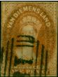 Valuable Postage Stamp Tasmania 1857 1d Deep Red-Brown SG25 Fine Used