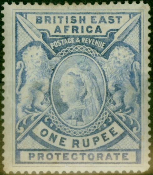 Collectible Postage Stamp from B.E.A. KUT 1897 1R Grey-Blue SG92 Fine Mtd Mint