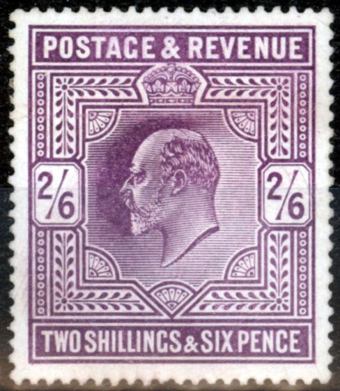 Collectible Postage Stamp from GB 1902 2s6d Dull Purple SG262 V.F Lightly Mtd Mint
