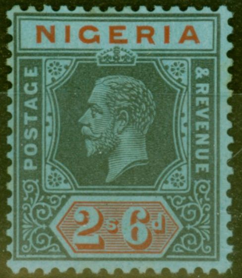 Collectible Postage Stamp from Nigeria 1932 2s6d Black & Red-Blue SG27a Die I Fine & Fresh Lightly Mtd Mint