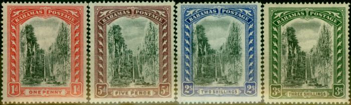 Collectible Postage Stamp Bahamas 1921 Set of 4 SG111-114 V.F MNH & VLMM