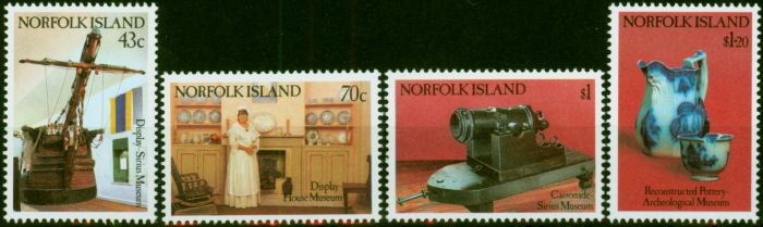 Rare Postage Stamp Norfolk Island 1991 Museums Set of 4 SG512-515 V.F MNH