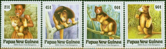 Collectible Postage Stamp Papua New Guinea 1994 Tree Kangaroo Set of 4 SG700-703 V.F MNH