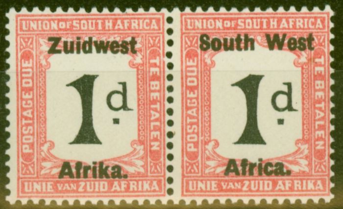 Old Postage Stamp from S.W.A 1923 1d Black & Rose SGD17 Fine MNH