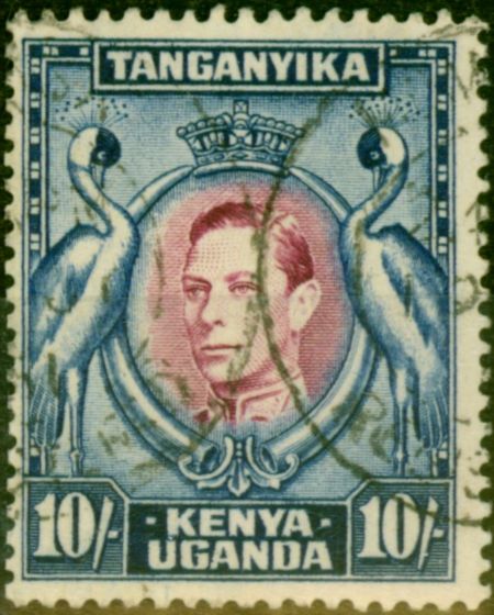 Valuable Postage Stamp from KUT 1944 10s Purple & Black SG149b Very Fine Used