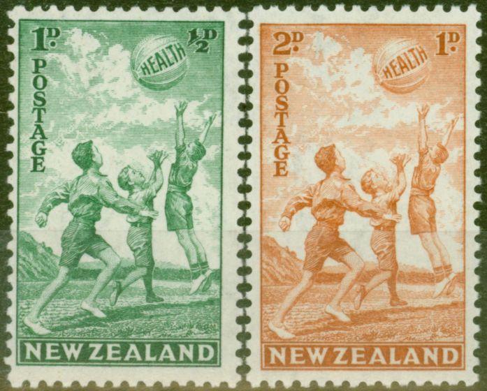 Rare Postage Stamp from New Zealand 1940 set of 2 SG626-627 Fine MNH