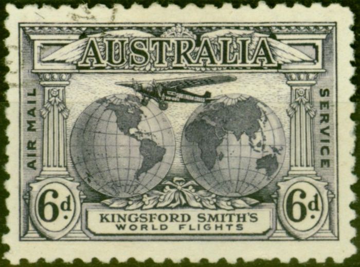 Collectible Postage Stamp from Australia 1931 6d Violet SG123 Fine Used