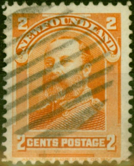 Valuable Postage Stamp from Newfoundland 1897 2c Orange SG86 Fine Used