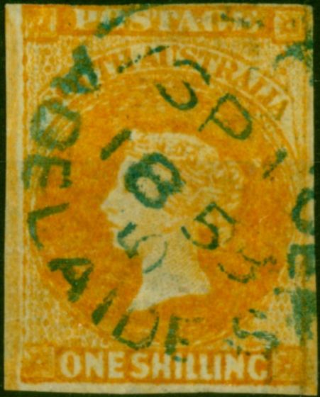 South Australia 1858 1s Orange SG12 Fine Used  Queen Victoria (1840-1901) Valuable Stamps