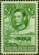 Old Postage Stamp Bechuanaland 1943 1/2d Yellowish Green SG118b Fine VLMM