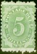 Collectible Postage Stamp from New South Wales 1891 5s Green SGD8 Fine Mtd Mint