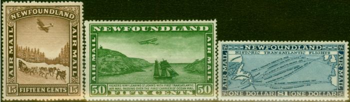 Valuable Postage Stamp Newfoundland 1931 Air Set of 3 SG192-194 Fine & Fresh MM