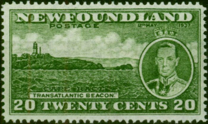 Newfoundland 1937 20c Green SG264 V.F MNH . King George VI (1936-1952) Mint Stamps