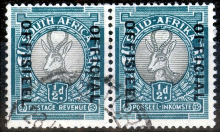 Valuable Postage Stamp from South Africa 1940 1/2d Grey & Blue-Green SG031a Fine Used (5)