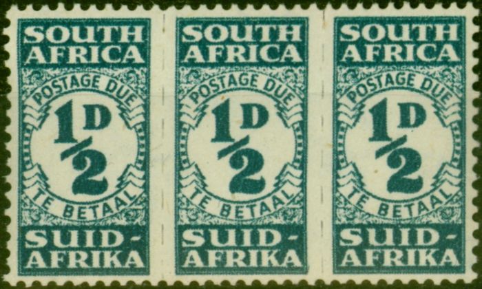 Rare Postage Stamp South Africa 1944 1/2d Blue-Green SGD30 Very Fine MNH