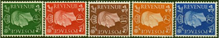 GB 1938-40 Wmk Sideways Set of 5 SG462a-466a Fine & Fresh VLMM . King George VI (1936-1952) Mint Stamps