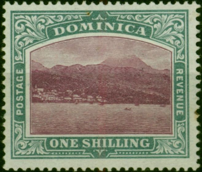 Dominica 1903 1s Magenta & Grey-Green SG33 Fine & Fresh MM  King Edward VII (1902-1910) Collectible Stamps