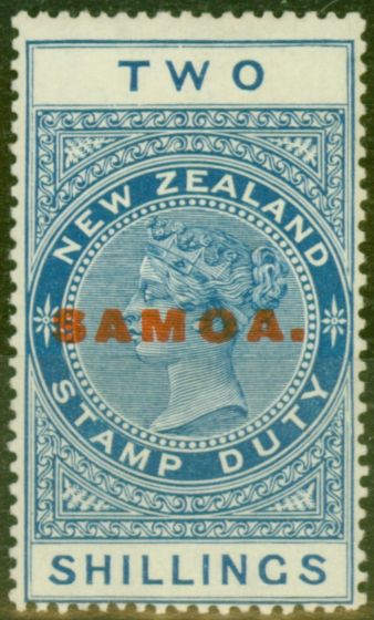 Valuable Postage Stamp from Samoa 1925 2s Blue SG165 Cowan Paper Fine Mtd Mint