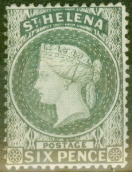 Collectible Postage Stamp from St Helena 1887 6d Grey SG44 Fine & Fresh Mtd Mint