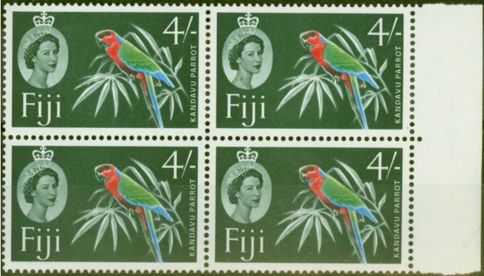 Valuable Postage Stamp from Fiji 1959 4s SG308 Superb MNH Block of 4