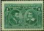 Valuable Postage Stamp from Canada 1908 1c Blue Green SG189 Fine Mtd Mint