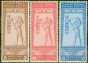 Old Postage Stamp from Egypt 1925 Geo Congress set of 3 SG123-125 Fine Mtd Mint