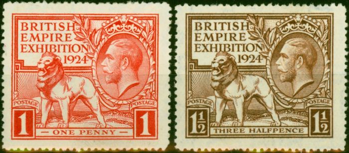 Valuable Postage Stamp GB 1924 Set of 2 SG430-431 Fine MM