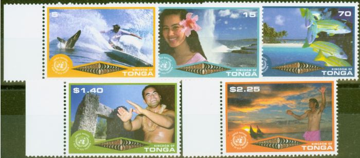 Valuable Postage Stamp from Tonga 2002 Eco Tourism set of 5 SG1513-1517 V.F MNH