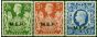 Middle East Forces 1943-47 Set of 3 Top Values SGM19-M21 V.F MNH  King George VI (1936-1952) Collectible Stamps